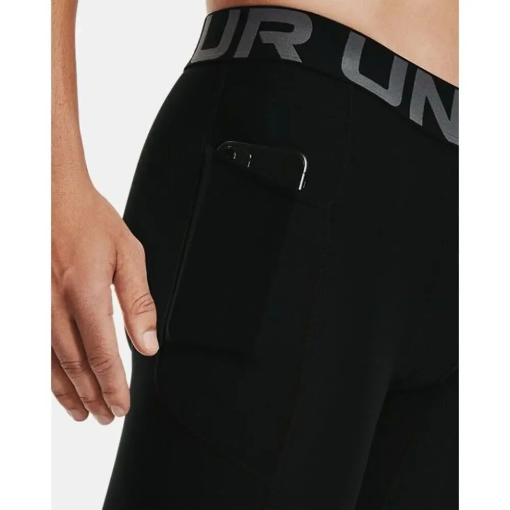 #320.  Under Armour NWT Heat Gear 6” Compression Shorts Black